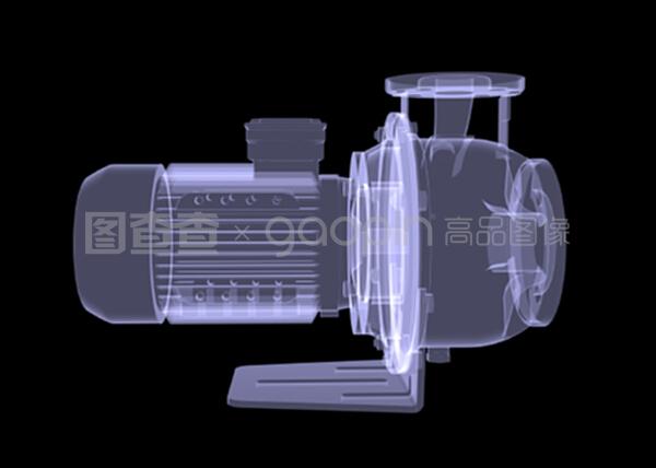 透視工業心臟 X射線渲染下的水泵馬達奧秘